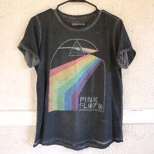 Lucky Brand Gray Distressed Pink Floyd Tee Size M